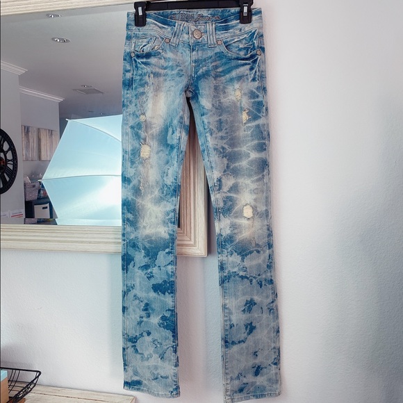 Guess Denim - Guess Blue Washed and Distress Jeans